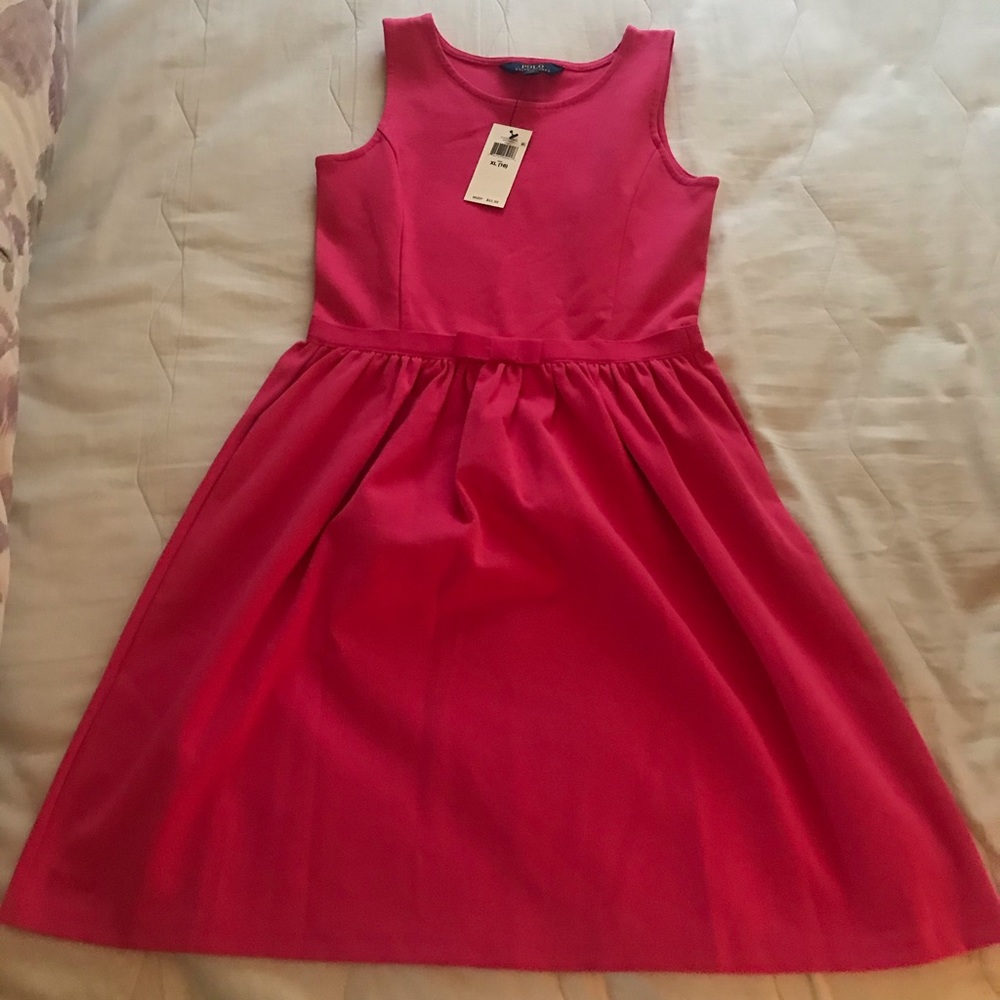 Hot pink Ralph Lauren dress